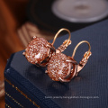 Eco-Friendly gold earrings designs for girls daily wear crystal supplier